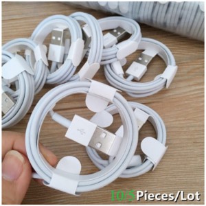 10PCS 5PCS/Lot 1M TPE 充电线 适用于 iPhone XS Max X XR SE 5S 5C 5 12 Pro iPad 6S 6 7 8 Plus 11 Pro 数据同步充电线