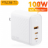 VOLTME GaN III 100W 台式充电器快速充电 4.0 QC 3.0 PD USB-C Type C USB 快速充电适用于 MacBook 三星 iPhone 笔记本电脑